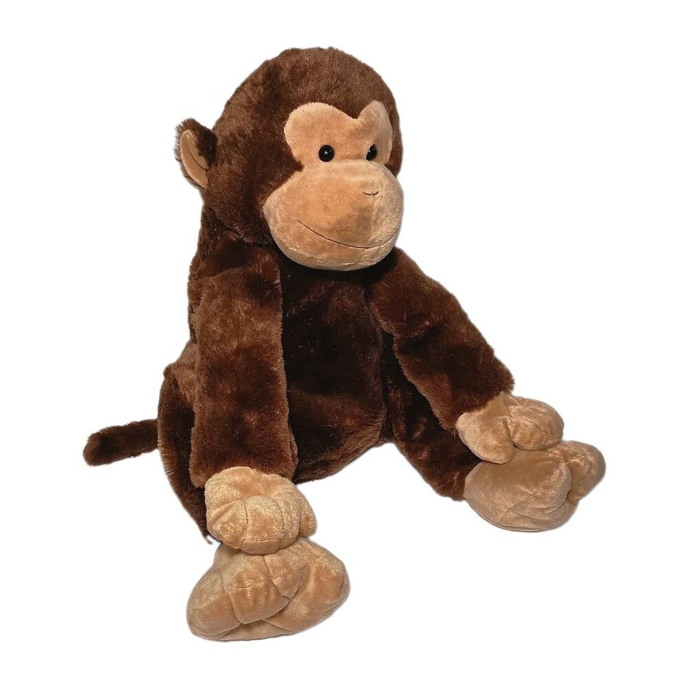 RARE Large 26" Plush Stuffed Animal Alley Toys R Us Brown Monkey